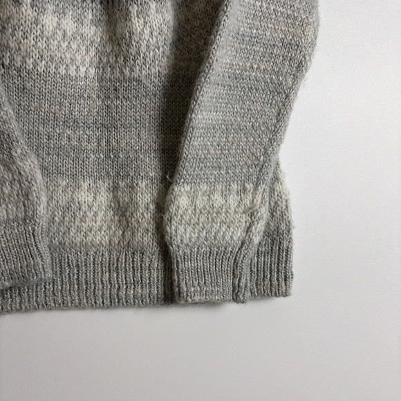 Lucky Brand Women's Gray Sweater Size Large Boho Classic Outdoor Ski Cottagecore - Picture 5 of 14